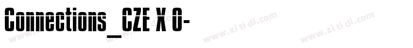 Connections_CZE X 0字体转换